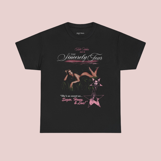 Kali Uchis Tour Merch - Sincerely, Tour Black Poster Tee